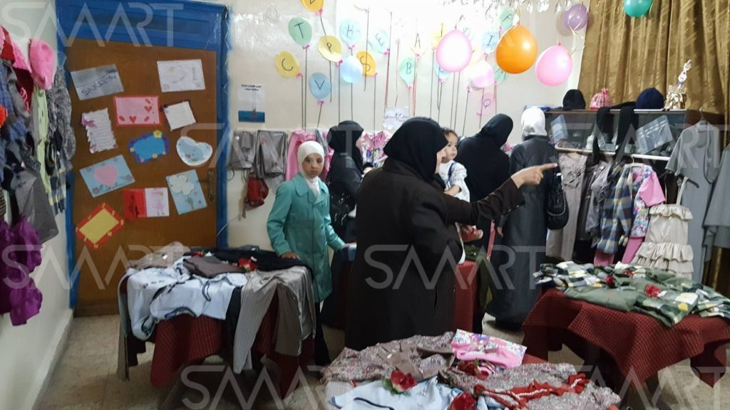 افتتاح معرض أعمال يدوية للنساء في بلدة حزة بريف دمشق